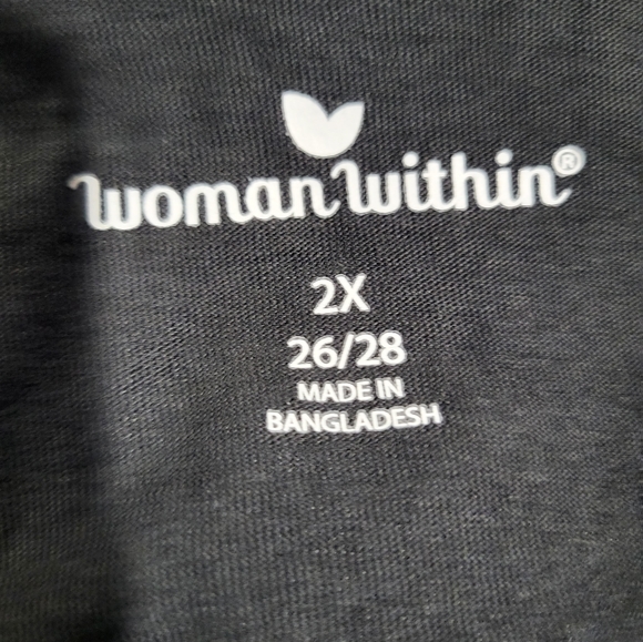 Woman Within Cuffed Elbow Sleeve Tee - Picture 6 of 8